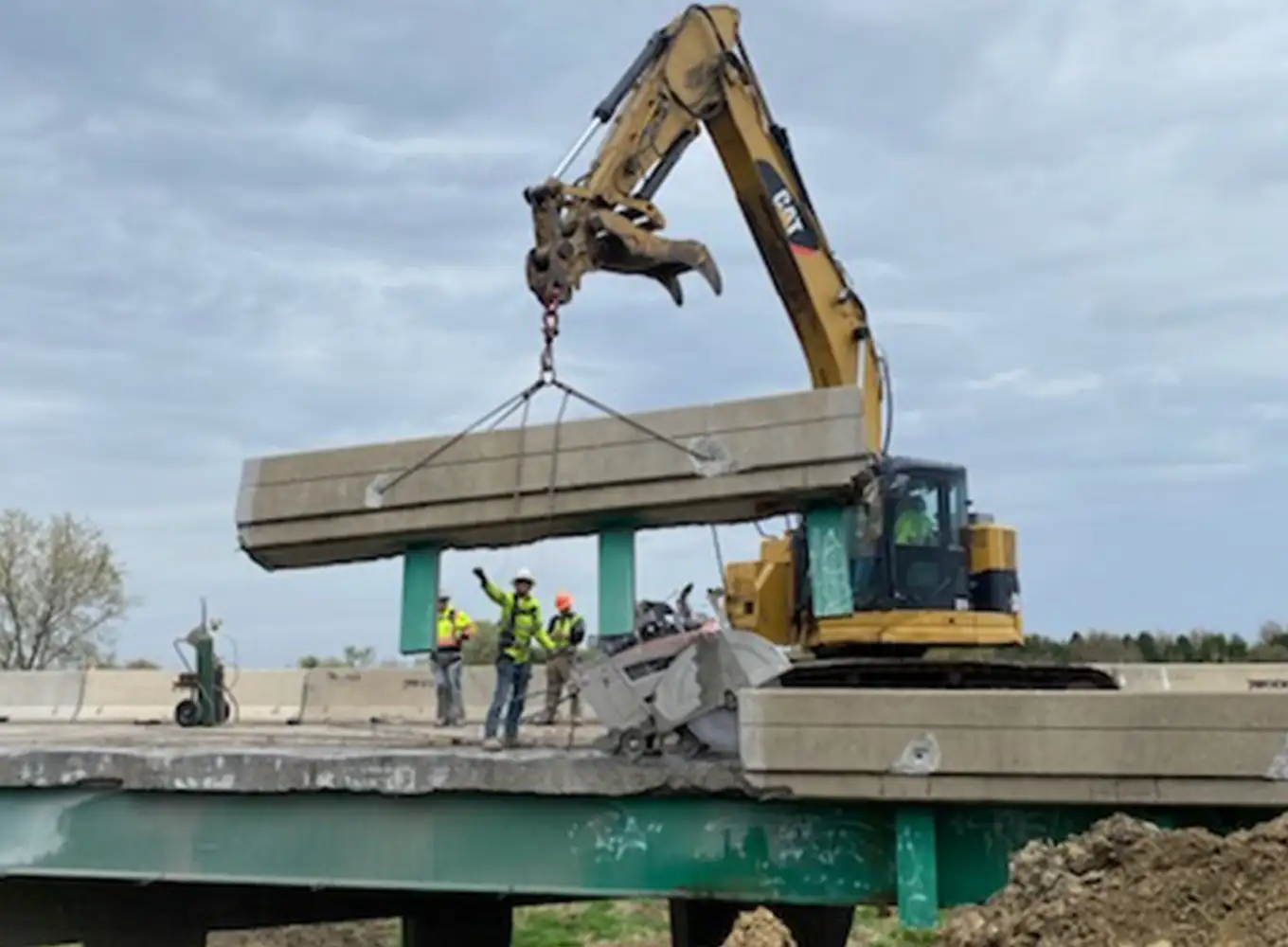 demolishing a bridge - st. louis mo - brewster companies